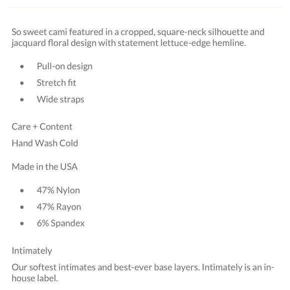 Free People Love Letter Cami M/L - Picture 4 of 4